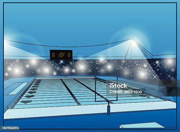 Footballstadion Stock Vektor Art und mehr Bilder von Amerikanischer Football - Amerikanischer Football, Architektur, Außenaufnahme von Gebäuden