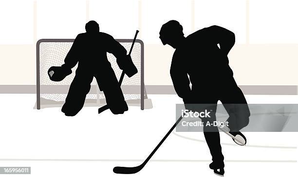 Icehockey - Immagini vettoriali stock e altre immagini di Adulto - Adulto, Colore nero, Competizione