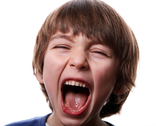 istock Little boy showing emotions: Screaming 165956029