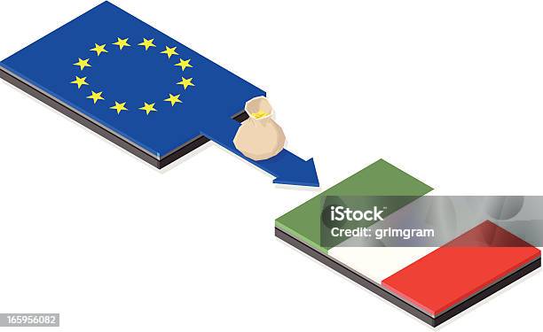 Italian Euro Bailout Stock Illustration - Download Image Now - European Union Currency, Flag, Italy