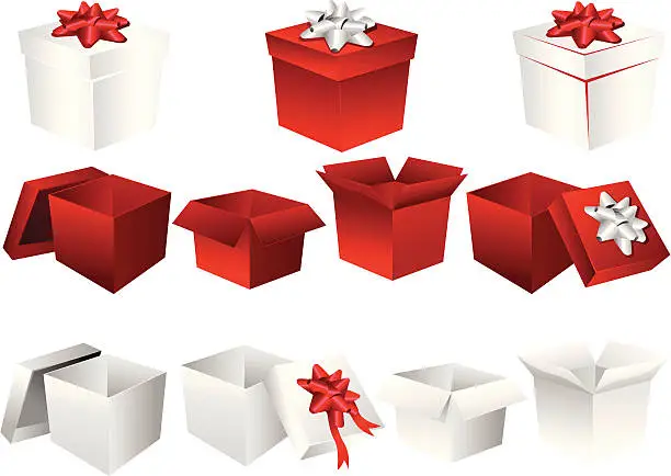 Vector illustration of Gift Box Set