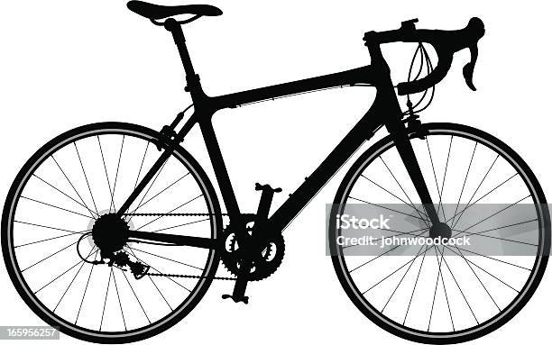 Road Bike Stock Illustration - Download Image Now - Racing Bicycle, Bicycle, In Silhouette