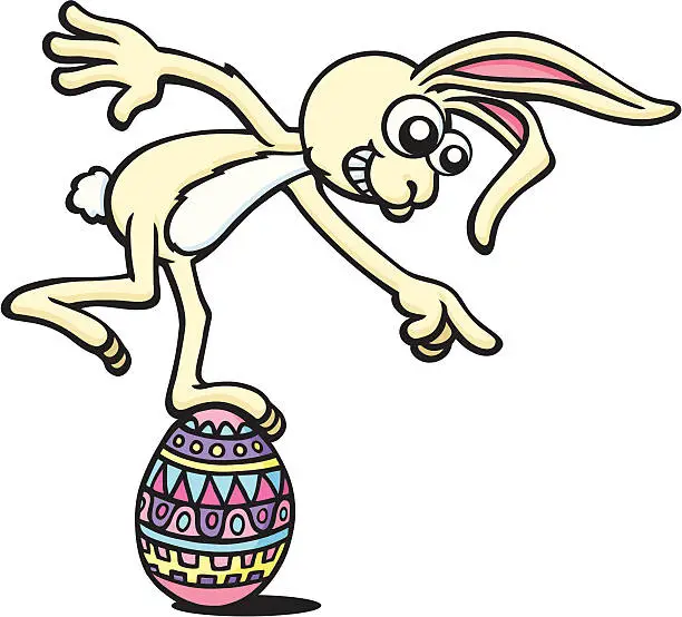 Vector illustration of Easter Bunny