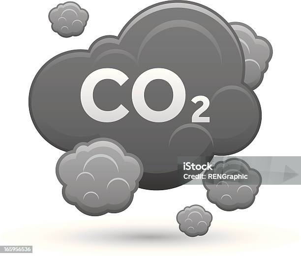 Ikona Co2 - Stockowe grafiki wektorowe i więcej obrazów Bez ludzi - Bez ludzi, Dwutlenek węgla, Gaz cieplarniany