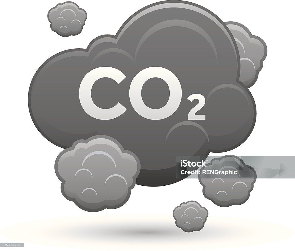 Co2 значок - Векторная графика Без людей роялти-фри