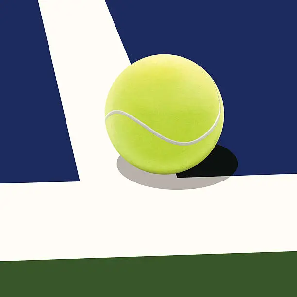 Vector illustration of Tennis Court