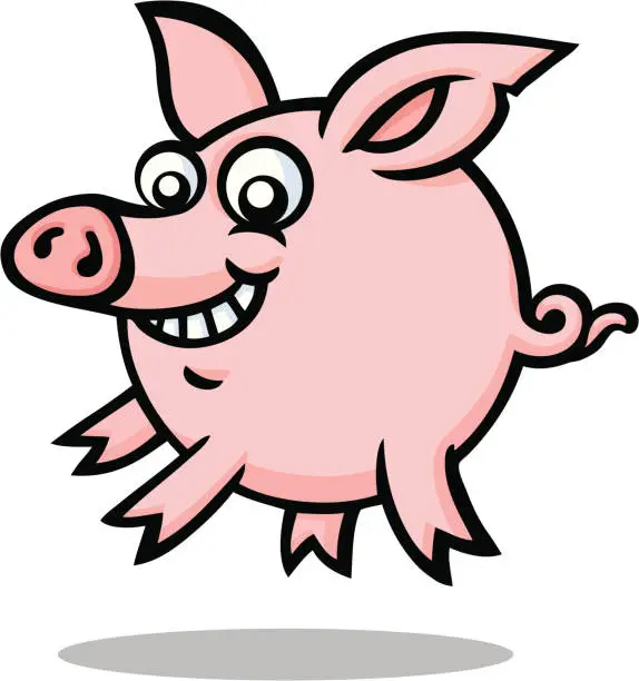 Vector illustration of Pig