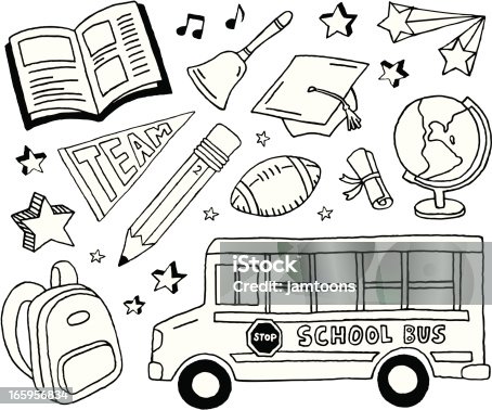 255 Cartoon Of A Bus Black And White Illustrations & Clip Art - iStock
