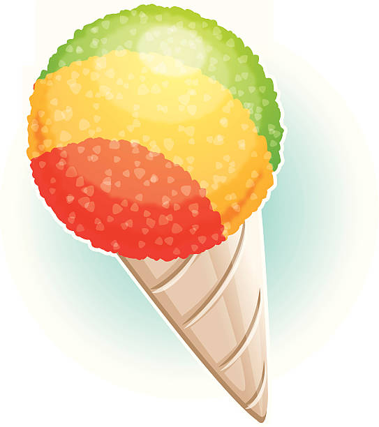 snow cone illustration of a snow cone snow cone stock illustrations