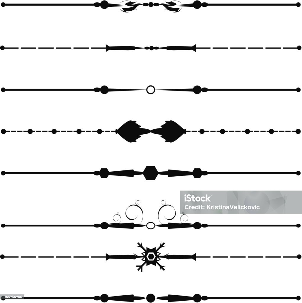 Page Ruls Decorative Page Rules Stock Illustration - Download Image Now - Arts ...