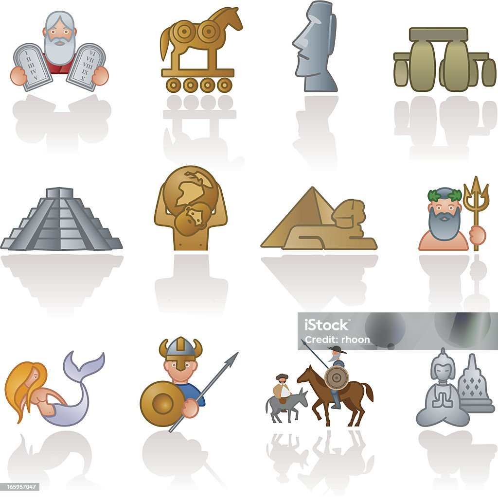 Historische Symbole - Lizenzfrei Maya - Kultur Vektorgrafik