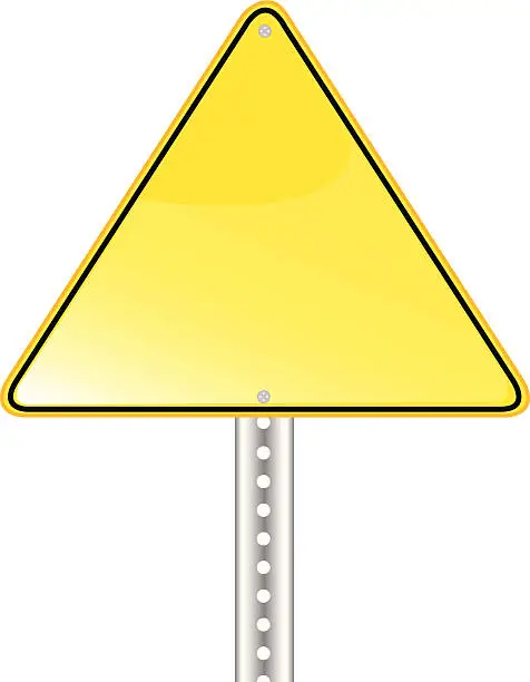 Vector illustration of Yield Sign