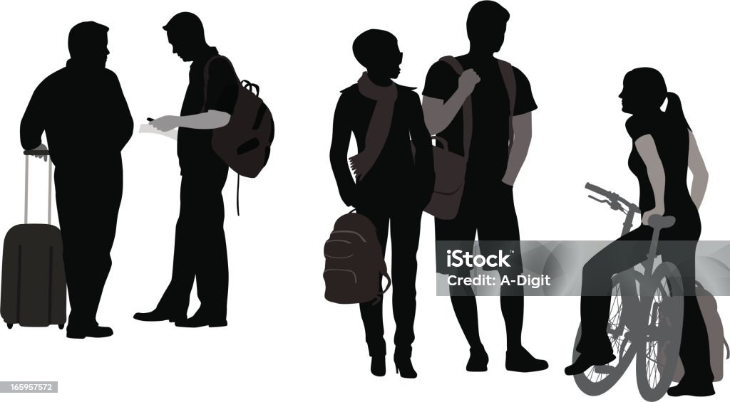 Encounter Vector Encounters Vector Silhouette Stock Illustration - Download Image Now ...