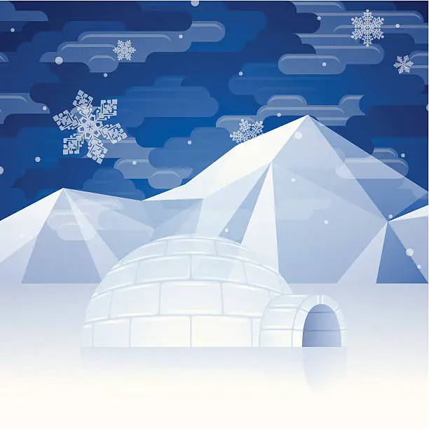 Vector illustration of Igloo