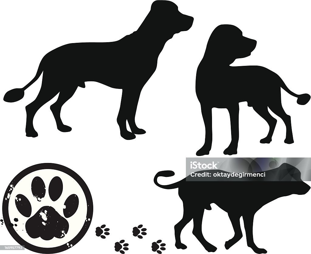 Perro - arte vectorial de Almohadillas - Pata de animal libre de derechos