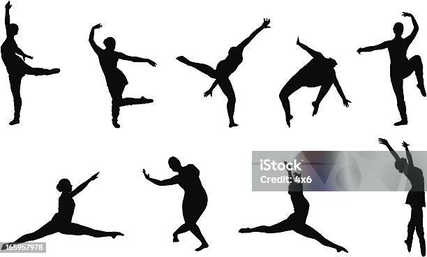 Flexible Position Stock Illustration - Download Image Now - Dancing, Doing the Splits, Grace