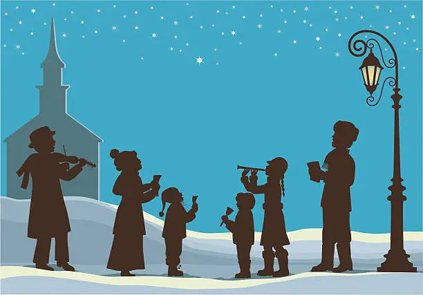 Vector illustration of Christmas Music