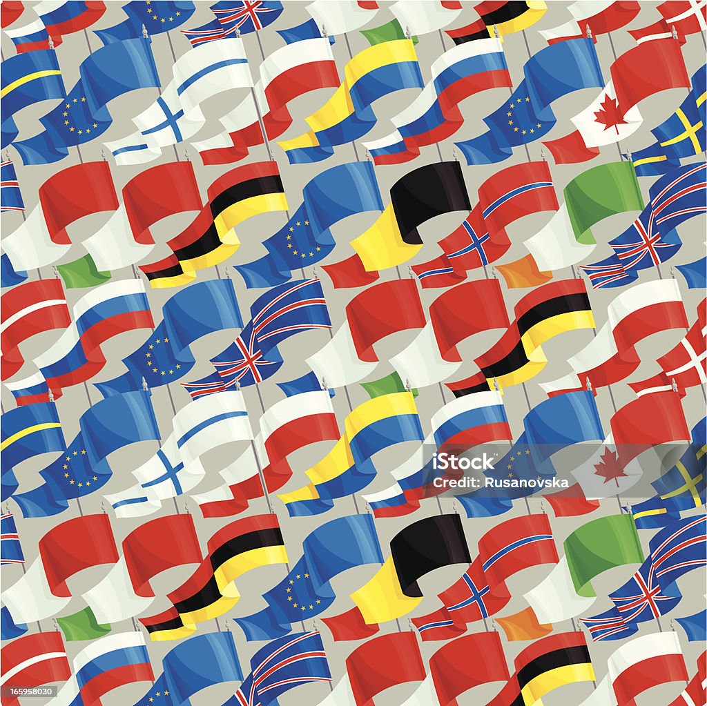 International Flag Pattern Stock Illustration - Download Image Now ...