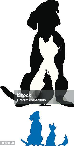 Pet Silhouette Stock Illustration - Download Image Now - In Silhouette, Dog, Pets