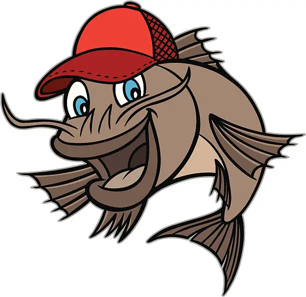Vector illustration of Catfish Mascot