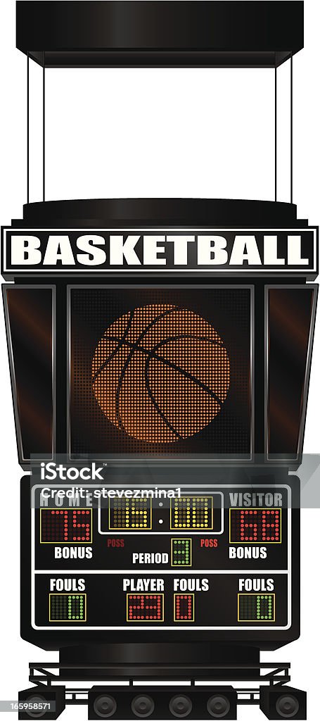Tableau de basket - clipart vectoriel de Basket-ball libre de droits