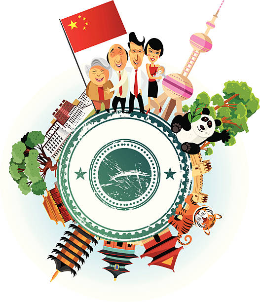 stockillustraties, clipart, cartoons en iconen met china travel cartoon - urumqi