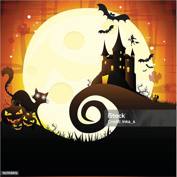 Halloween Background Stock Illustration - Download Image Now - Halloween, Back Lit, Backgrounds