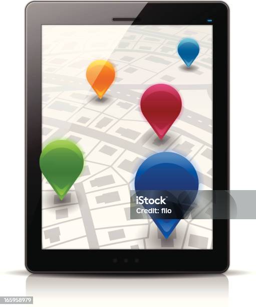 Location Phone Graphics Mobile Locations Stock Illustration - Download Image Now - Distance ...