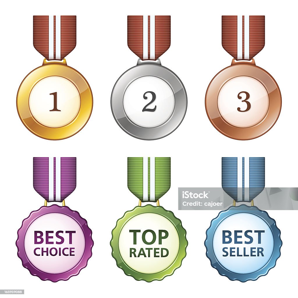 Medalhas - Vetor de Bronze - Liga royalty-free