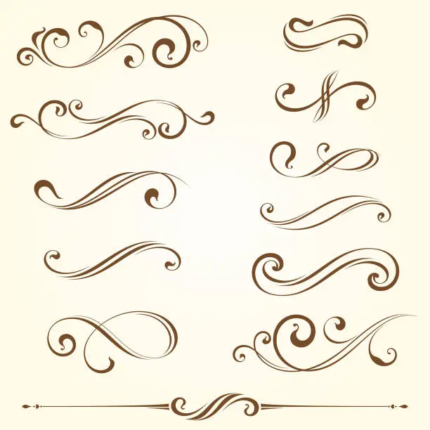 Vector illustration of Ornate Elements