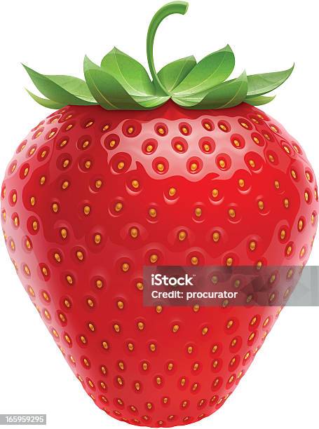 Strawberry Stock Illustration - Download Image Now - Strawberry, Illustration, Textured