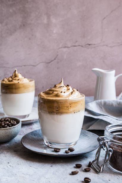 istock Dalgona Coffee, a traditional Korean whipped coffee drink 1659594671