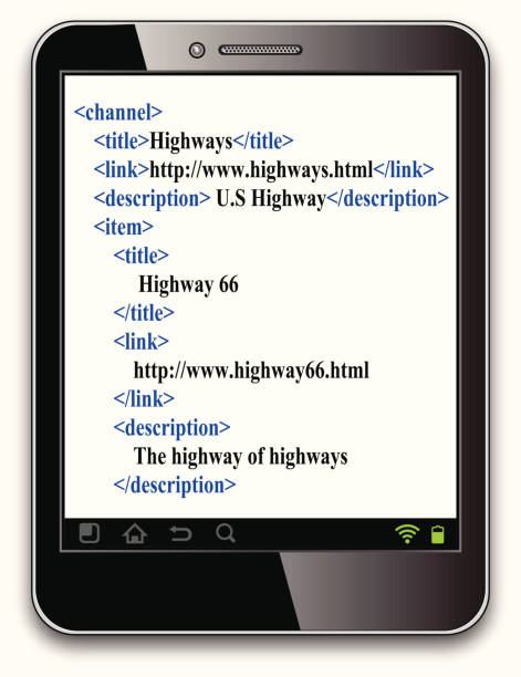 10+ Program Code Html And Javascript On Lcd Screen Stock Photos ...