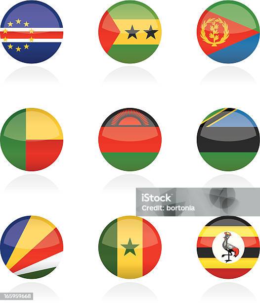 Afrikanischen Land Flagge Buttons Stock Vektor Art und mehr Bilder von Afrika - Afrika, Atlantikinseln, Benin