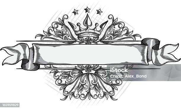 Decorative Ribbon Stock Illustration - Download Image Now - Abstract, Antique, Baroque Style