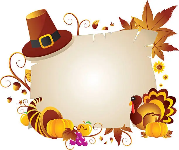 Vector illustration of Thanksgiving banner