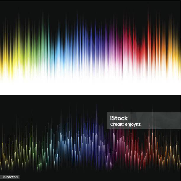 Onda Sonora Sfondi Vettoriali - Immagini vettoriali stock e altre immagini di Onda sonora - Onda sonora, Arcobaleno, Musica