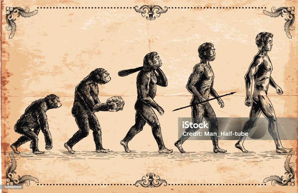 Illustration de concept de l'évolution humaine - clipart vectoriel de Évolution de l'espèce libre de droits Illustration de concept de l'évolution humaine - clipart vectoriel de Évolution de l'espèce libre de droits