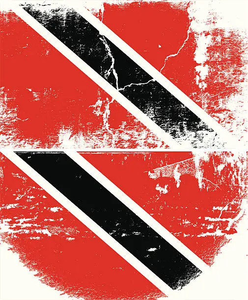 Vector illustration of Trinidad and Tobago Grunge flag