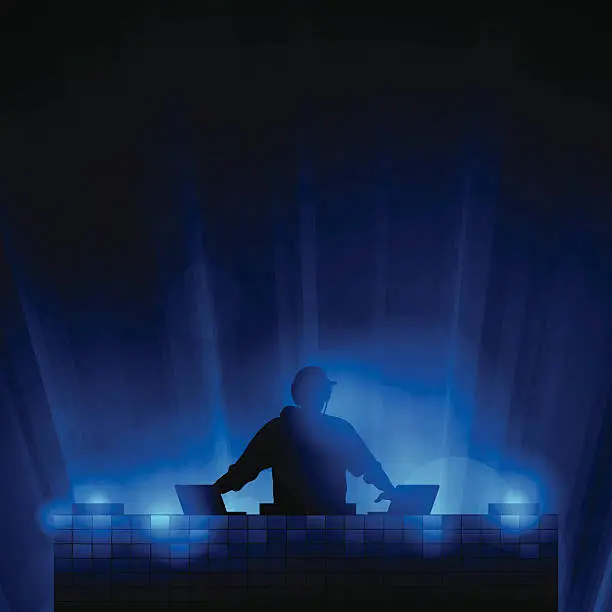 Vector illustration of DJ Background