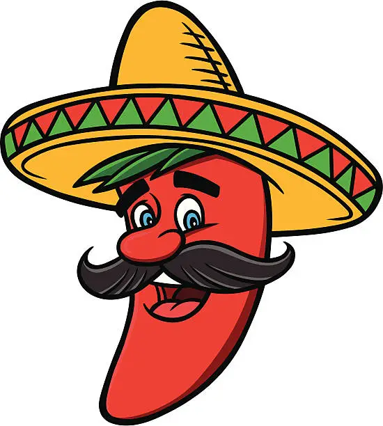 Vector illustration of Mexican Chili Pepper