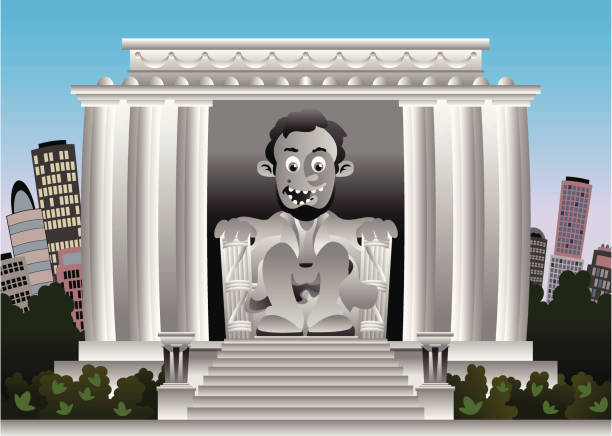 ilustrações de stock, clip art, desenhos animados e ícones de memorial de lincoln - travel destinations famous place abraham lincoln president