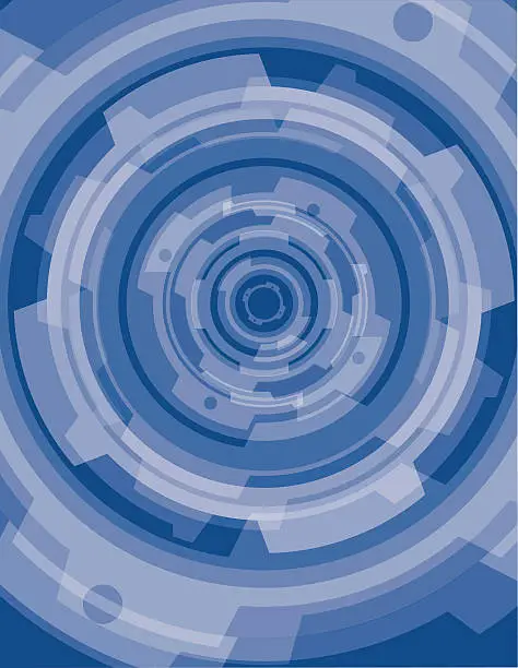 Vector illustration of Blue Gear Background