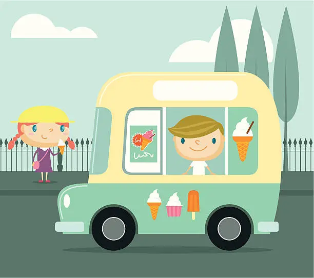 Vector illustration of Ice Cream Truck