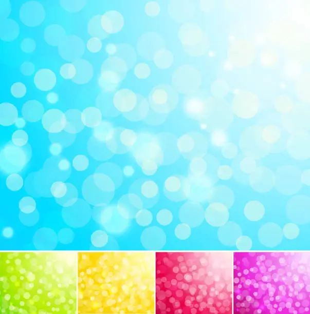 Vector illustration of Blurred  sparkles background