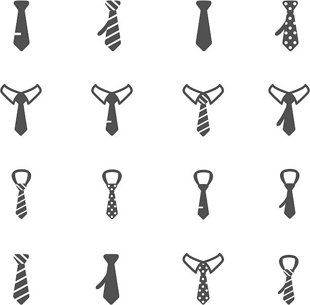 krawatte symbole - krawatte stock-grafiken, -clipart, -cartoons und -symbole