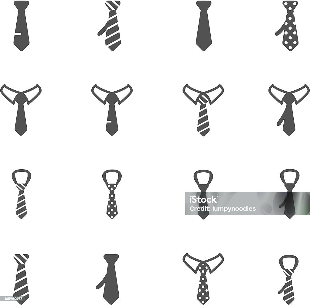 Tie Icons http://www.cumulocreative.com/istock/File Types.jpg Necktie stock vector