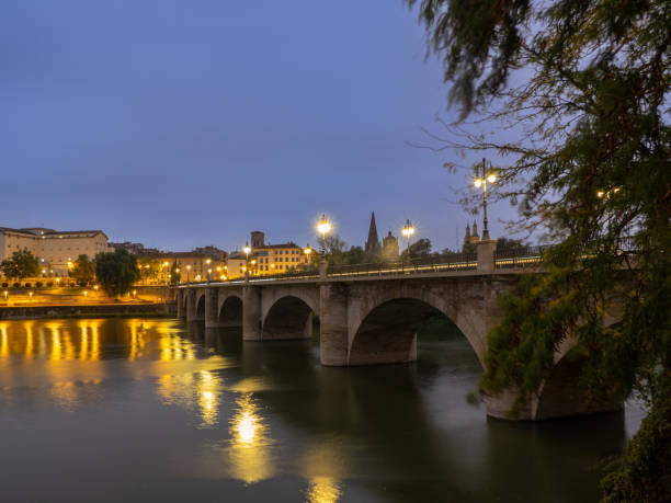 istock Stone bridge in Logrono, La Rioja region, Spain. 1659610111