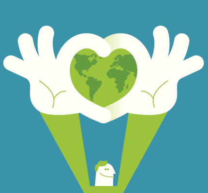 Vector illustration - Love our earth