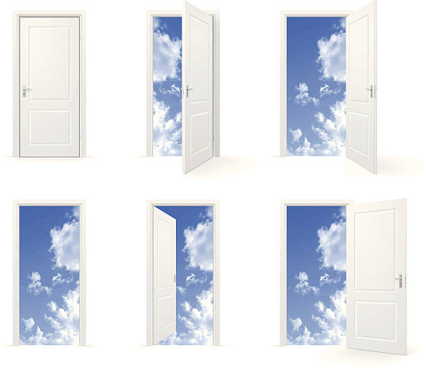 illustrations, cliparts, dessins animés et icônes de portes à ciel ouvert - open sky cloudscape cloud